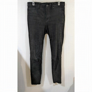 HUDSON | Nico Mid-rise Suede Super Skinny Pants